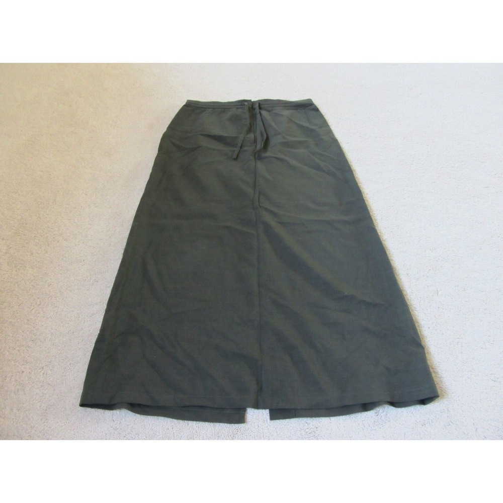 Paradox Women Gray Wool Blend Wrap Maxi Skirt Size 12 Large